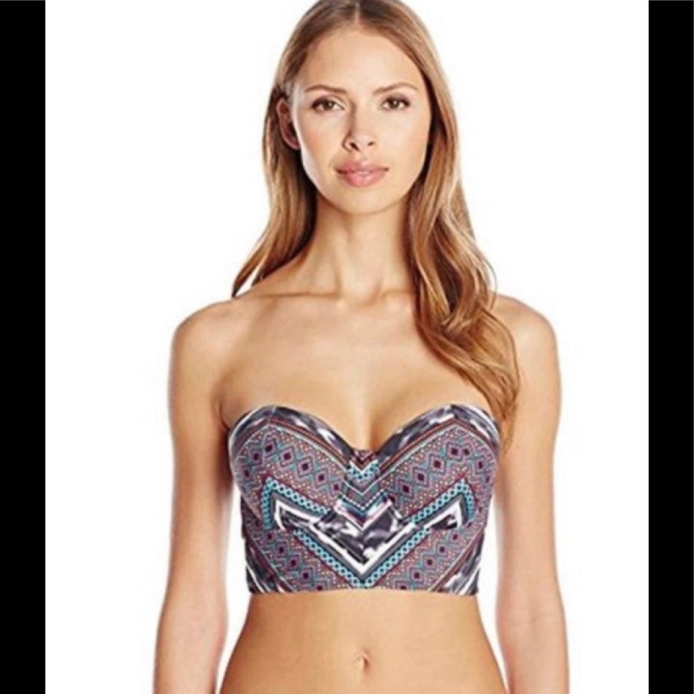 Kenneth Cole Bandeau/Bralette Swim Top BNWT-sz L - Picture 6 of 7